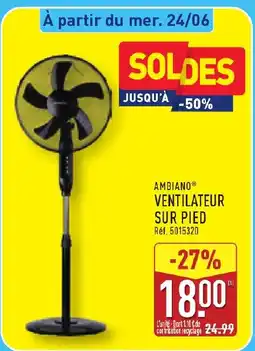ALDI AMBIANO Ventilateur sur pied offre