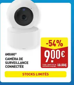 ALDI AMBIANO Caméra de surveillance connectée offre