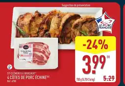 ALDI ST-CLÉMENT LE BOUCHER 4 côtes de porc échine offre