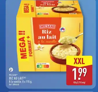 ALDI MILSANI Riz au lait offre