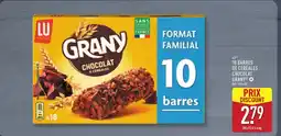 ALDI LU 10 barres de céréales chocolat offre