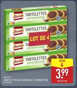 ALDI BISCOTTO Tartelettes au chocolat et noisettes offre