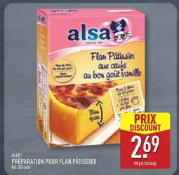ALDI ALSA Préparation pour flan pâtissier offre