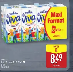 ALDI CANDIA Lait vitaminé viva offre