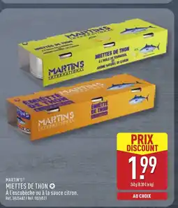ALDI MARTIN'S Miettes de thon offre