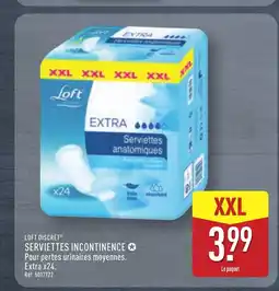 ALDI LOFT DISCRET Serviettes incontinence offre