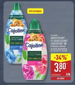 ALDI CAJOLINE Adoucissant et adoucissant concentré offre