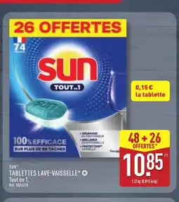 ALDI SUN Tablettes lave-vaisselle offre