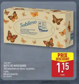 ALDI SUBLIMO Boîte de mouchoirs offre