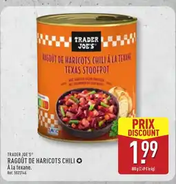 ALDI TRADER JOE'S Ragoût de haricots chili offre