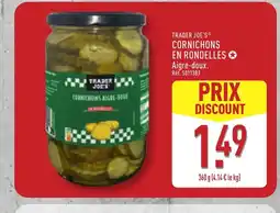 ALDI TRADER JOE'S Cornichons en rodelles offre