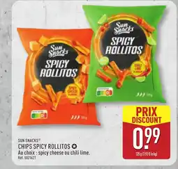 ALDI SUN SNACKS Chips spicy rollitos offre