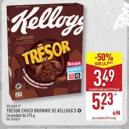 ALDI Trésor choco brownie de kellogg's offre