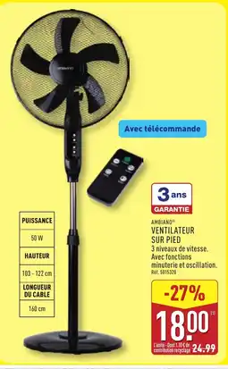 ALDI AMBIANO Ventilateur sur pied offre