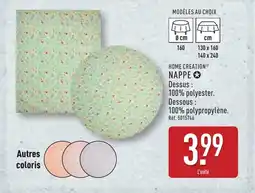 ALDI HOME CREATION Nappe offre