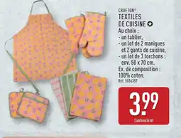 ALDI CROFTON Textiles de cuisine offre