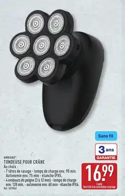 ALDI AMBIANO Tondeuse pour crâne offre