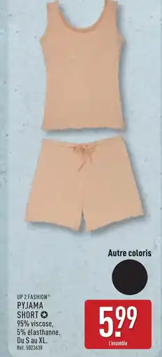 ALDI UP 2 FASHION Pyjama short offre