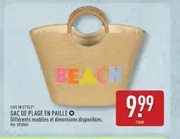 ALDI LIVE IN STYLE Sac de plage en paille offre