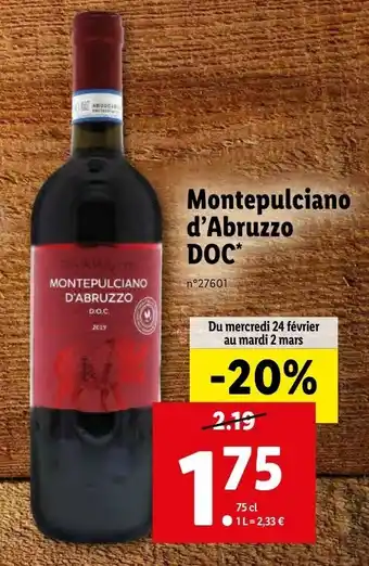 Lidl Montepulciano offre