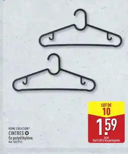 ALDI HOME CREATION Cintres offre