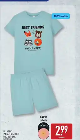 ALDI LILY & DAN Pyjama short offre
