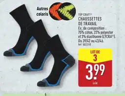 ALDI TOP CRAFT Chaussettes de travail offre