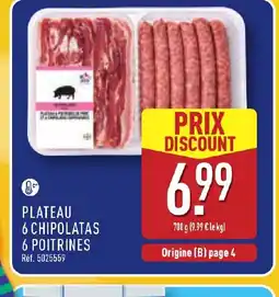 ALDI Plateau 6 chipolatas 6 poitrines offre