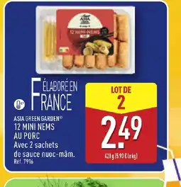 ALDI ASIA GREEN GARDEN\ 12 mini nems au porc offre