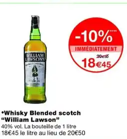 Monoprix WILLIAM LAWSON'S Whisky Blended Scotch offre
