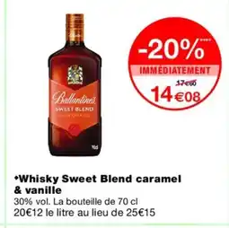 Monoprix Whisky Sweet Blend caramel & vanille offre