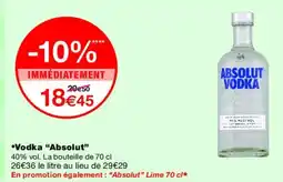 Monoprix ABSOLUT VODKA offre