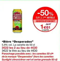 Monoprix DESPERADOS Bière offre