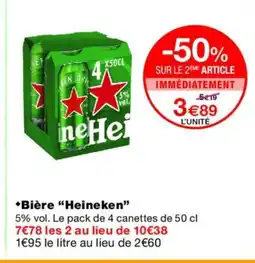 Monoprix HEINEKEN Bière offre