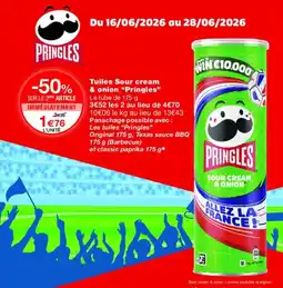 Monoprix PRINGLES Tuiles Sour cream & onion offre