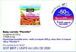 Monoprix FLORETTE Baby carrots offre