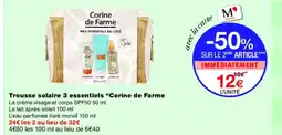 Monoprix CORINE DE FARME Trousse solaire 3 essentiels offre