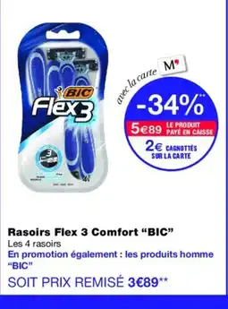 Monoprix BIC Rasoirs Flex 3 Comfort offre