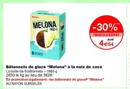 Monoprix MELONA Bâtonnets de glace à la noix de coco offre