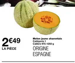 Monoprix Melon jaune charentais offre