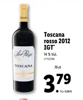 Lidl Toscana rosso offre