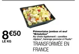 Monoprix BRINDELICE Piémontaise jambon et œuf offre