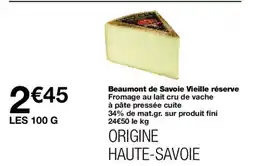 Monoprix Beaumont de Savoie Vieille réserve offre