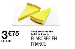 Monoprix Tarte au citron Bio offre