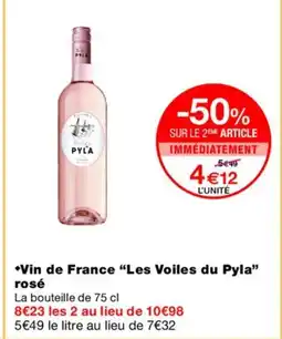 Monoprix LES VOILES DU PYLA Vin de France offre