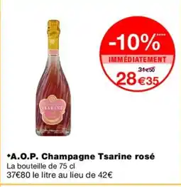 Monoprix A.O.P. Champagne Tsarine rosé offre
