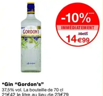Monoprix GORDON'S Gin offre