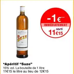 Monoprix SUZE Apéritif offre