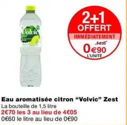 Monoprix VOLVIC Eau aromatisée citron Zest offre