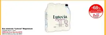 Monoprix LUTECIA Eau minérale Magnésium offre